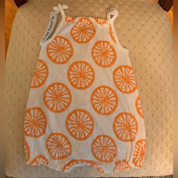 NWT:Carter’s Baby Button Down Pineapple Shorts Romper 12M - Picture 6 of 10